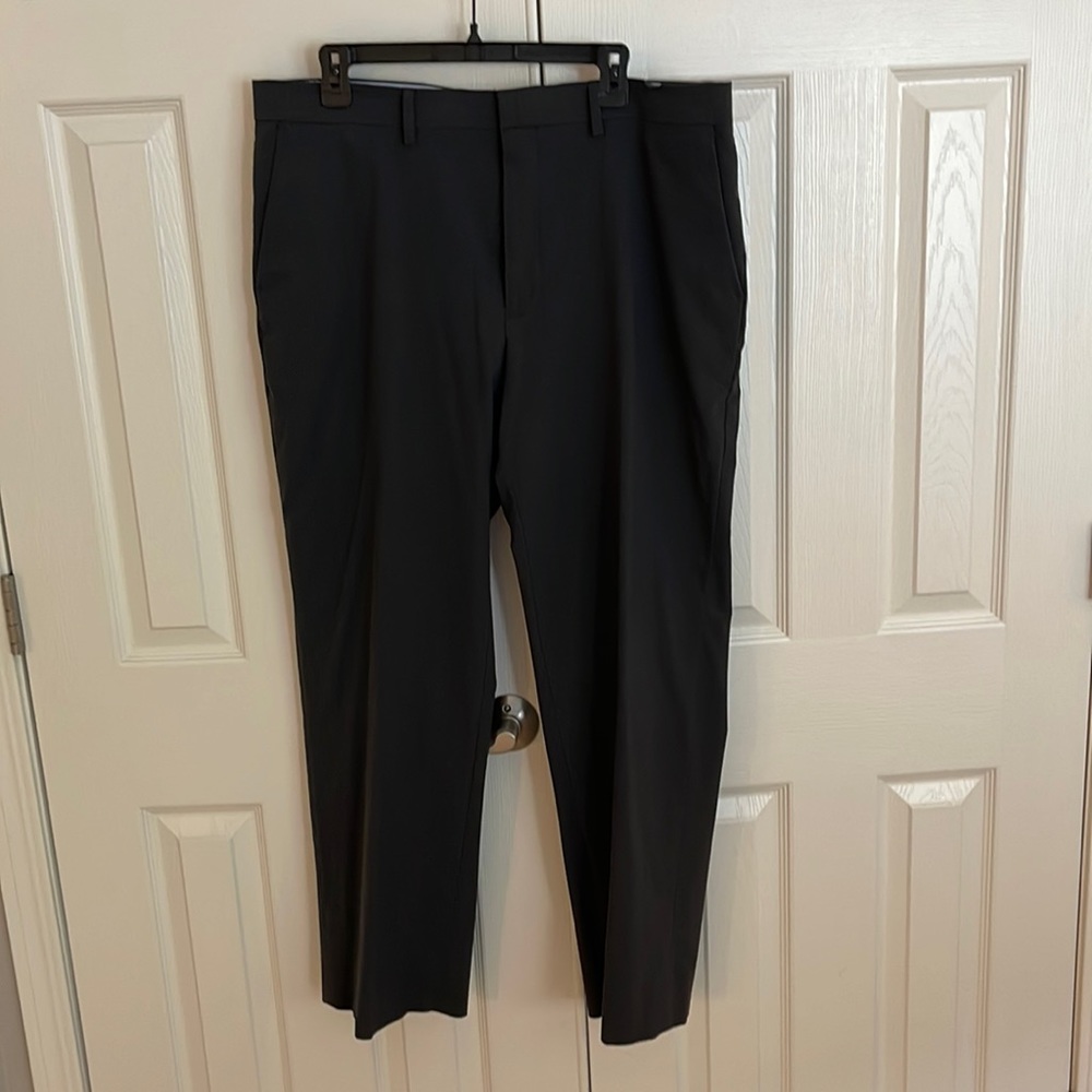 J.M. Haggar dress pants dark gray. Size 38 x 30.